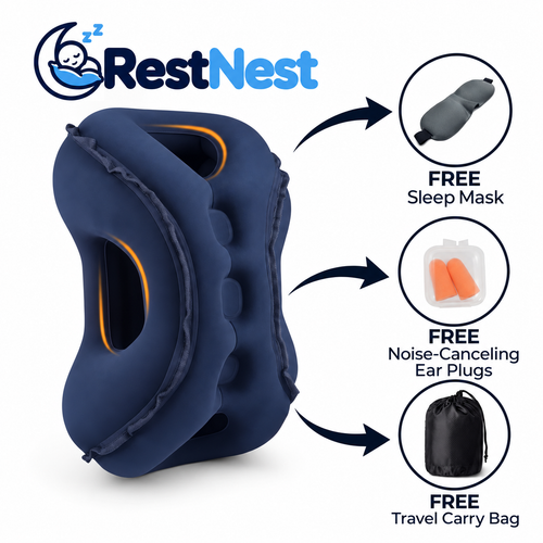 AirRest™ Inflatable Travel Pillow